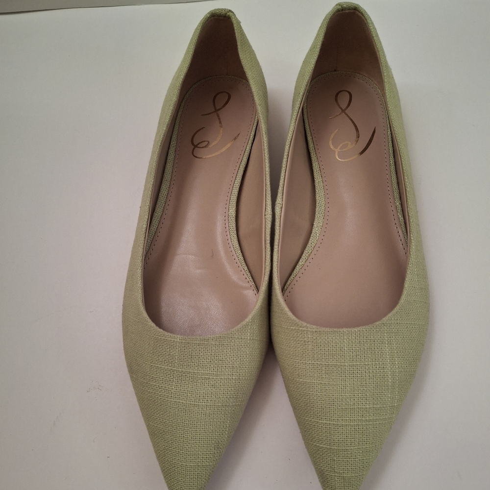 Sam Edelman Women's Light Green Pointed Flats